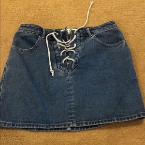 jean skirt